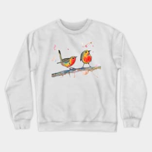 Two cute birds Crewneck Sweatshirt